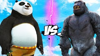 Gorilla vs Po  Kung Fu Panda [upl. by Iahcedrom300]