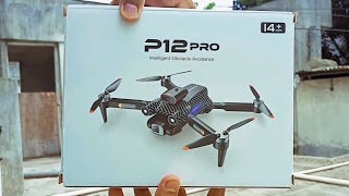 Latest 🔥 Drone P12 Pro Unboxing And Honest Review [upl. by Cassidy]