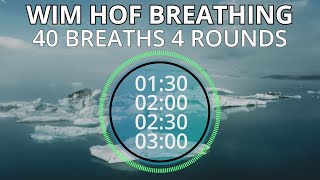 Wim Hof Guided Breathing Session  4 Rounds Advanced No Talking [upl. by Socem805]