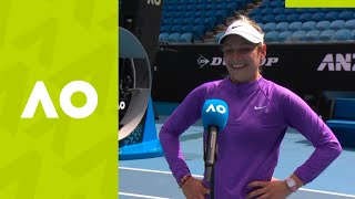 Donna Vekic quotThe ice bath is waiting for mequot oncourt interview 3R  Australian Open 2021 [upl. by Bartosch662]