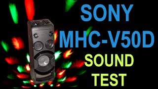 SONY MHCV50D  Sound Test [upl. by Yuht]