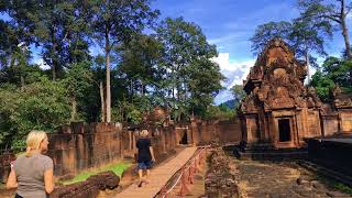 Banteay Srey Temple In the raining season travel Adventure explore  AncientTemple [upl. by Zil]