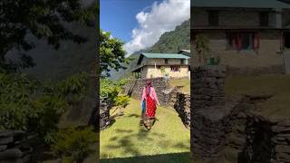 Gurung dress  landruk  birth place  kauda song  nepali song [upl. by Burack]