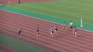 20240928大分県中学新人陸上 1年女子100mA決勝 [upl. by Ecnahoy]