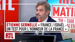 Etienne Gernelle  quotLe match FranceIsraël vrai test sur lantisémitisme en Francequot [upl. by Dermott757]