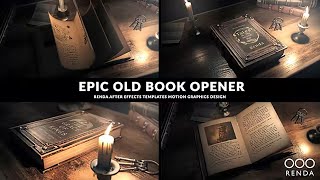 Old Book Opener  After Effects Template  ★ AE Templates [upl. by Ninette]