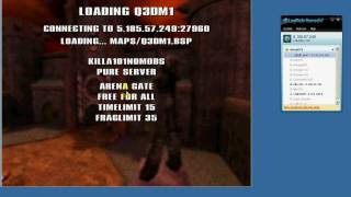 QuickTutorial How to host a server in quake 3 and join using Hamachi22 [upl. by Ettellocin]