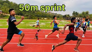 Physical fitness test 50m sprint [upl. by Sakul]