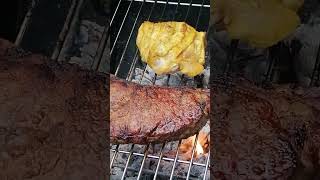 Beer steak and chicken grilled Like and subscribe [upl. by Jacinda]