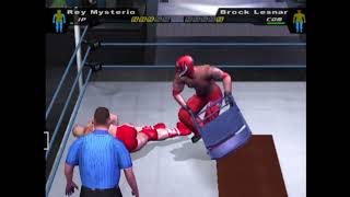 Rey Mysterio vs Brock Lesnar both matches I won 🤣 [upl. by Barney]