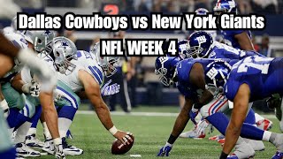 Dallas Cowboys DOMINATE Giants in Epic NFC East Rivalry Showdown  NFL WEEK 4 [upl. by Yelwah]