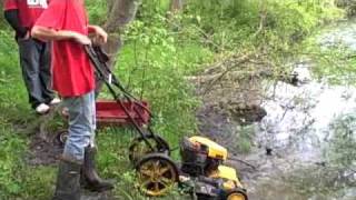 mud bog the mower [upl. by Cirdet]