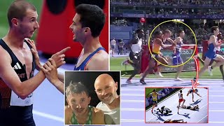 Olympics Paris 2024 Watch the moment the furious son of a former England footballer angrily [upl. by Lraep]