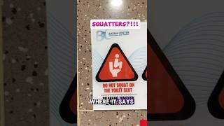 This is not a squatty potty 🚫Do not squat on the seats 😁 travelvlog [upl. by Corie]