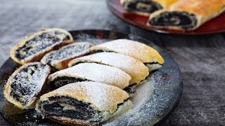 Štrudlice sa makom  Poppy Seed Roll Recipe  Bebina kuhinja  Domaći video recept [upl. by Casie]