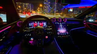 LATE NIGHT 2024 AMG GLC 43 POV DRIVE IN TORONTO [upl. by Yrtsed]