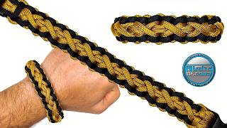 How to Make a Paracord Bracelet X Falls Knot Tutorial DIY [upl. by Htebirol]