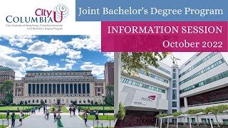 CityU Columbia Joint Bachelors Degree Program Information Session October 2022 [upl. by Addy129]