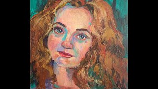 Tutorial How to Paint Impasto Portrait Painting In Acrylics [upl. by Esirrehc965]