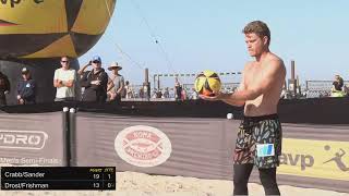 AVP Huntington Beach Open  CrabbSander vs DrostFrishman  Mens SemiFinals [upl. by Warga720]