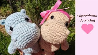 HIPOPÓTAMO AMIGURUMI PASO A PASO 🦛💗 [upl. by Nylaroc]