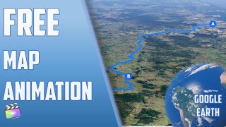 Travel map animation in 50 seconds  Google maps  Google Earth [upl. by Bysshe]