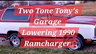 Lowering a 2wd Dodge Ramcharger [upl. by Halilak]