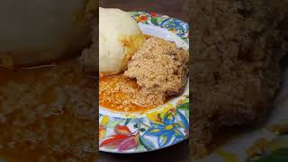 POUNDED YAM AND EGUSI SOUP [upl. by Namlas]