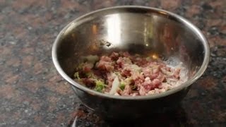 How to Make Filling for Chinese Dumplings  Asian Cuisine [upl. by Orelia]