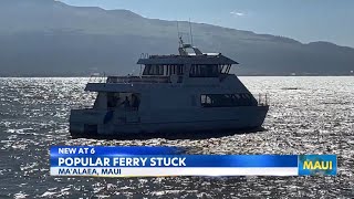 Lanai ferry stuck in waters off Maalaea [upl. by Ettener275]