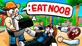 ROBLOX ADMIN EAT PEOPLE COMMANDS [upl. by Sidalg]