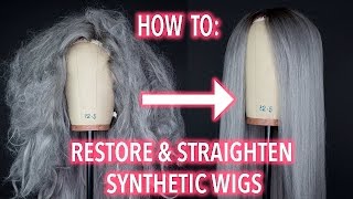 How To Restore and Straighten A Synthetic Wig [upl. by Nner]