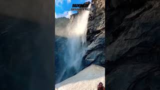 Badrinath basudhara falls 9km from Badrinath Badrinath shorts waterfall travel mountains trend [upl. by Shani]