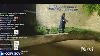 Farright internet influencers caught posing with weapons outside Columbine High School [upl. by Brennan612]