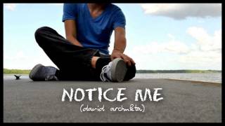 Notice Me by David Archuleta w lyrics [upl. by Alyar]