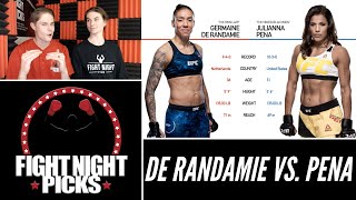 UFC Fight Night Germaine De Randamie vs Julianna Pena Prediction [upl. by Aikaz874]