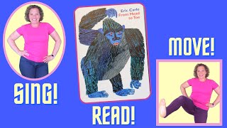 From Head To Toe Song  Eric Carle Picture Book Song with Movements  Kids Song [upl. by Anrehs]