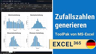 Excel Zufallszahlen erzeugen generieren Normal Binomial Poisson  Excel 17 IHDE Academy [upl. by Ecyarg]