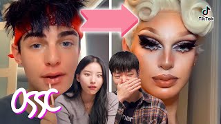 Koreans React To Drag Queens Transformation  𝙊𝙎𝙎𝘾 [upl. by Eyatnod312]