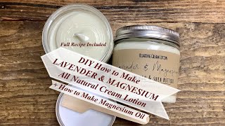 DIY How To Make All Natural LAVENDER amp MAGNESIUM Lotion  Full Recipe Included  Ellen Ruth Soap [upl. by Bremer]