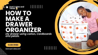 How to make a drawer organizer drawerorganizer [upl. by Allimaj]