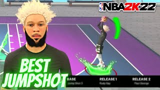 BEST JUMPSHOT FOR SEASON 7 OF NBA 2K22 CURRENT GEN 🔥 FASTEST JUMPSHOT 2K22 [upl. by Nomaid159]