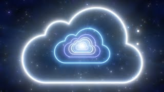 Neon Cloud Shape Tunnel Moving in Dark Blue Night Sky Glowing Lights 4K TikTok Trend Background [upl. by Pazit]