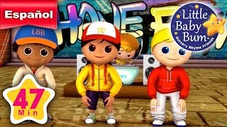 Cabeza Hombros Rodillas y Pies  canciones infantiles  ¡47 minutos de recopilación LittleBabyBum [upl. by Llerrej]