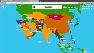 5 Von allem etwas  Ozeanien  Asien Teil 2  Ozeane  Meere  Seen  World Geography Games [upl. by Kunkle]