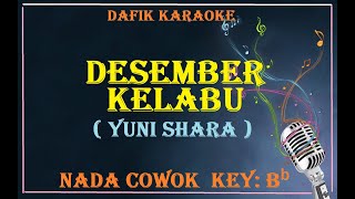 Desember Kelabu Karaoke Yuni Shara Nada Cowok female Key Lagu Nostalgia [upl. by Notsehc758]