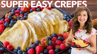 How to make Crepes  Easy Crepe Recipe [upl. by Atarman107]