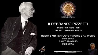 Idelbrando Pizzetti quotTre pezzi per pianofortequot [upl. by Bjork]