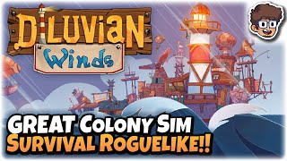 GREAT Colony Builder Survival Roguelike  Lets Try Diluvian Winds [upl. by Hampton908]