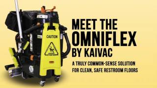 Clean Safe Restroom Floors with OmniFlex DispenseandVac [upl. by Windham]